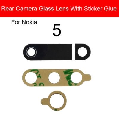 【✱2023 HOT✱】 anlei3 กล้องมองหลังเลนส์กระจกสำหรับ Nokia 3 3.1 5 5.1 6 6.1 6.2 7 7.2 8 8.1 Plus X6 X5 X7 X71ด้านหลังสติกเกอร์กาวแก้วเลนส์กล้องถ่ายรูป