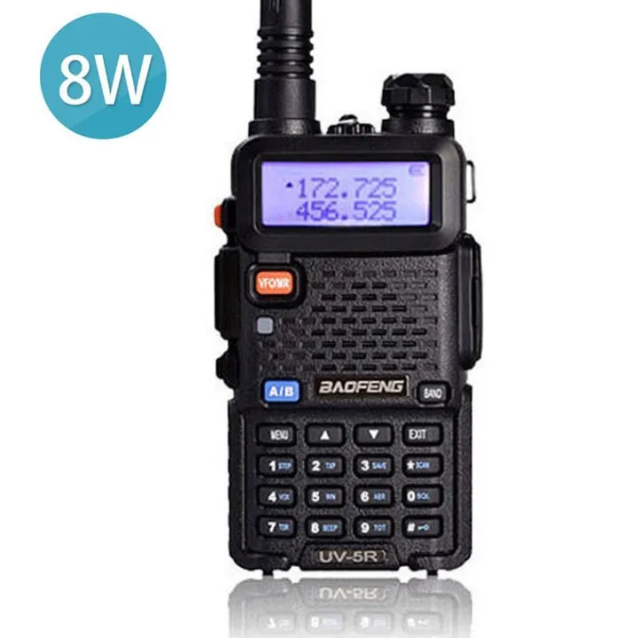 Hot selling 8W Dual Band Vhf Uhf Hands Baofeng uv-5r Licence Free Walkie  Talkie Best Range 5-8km | Lazada PH