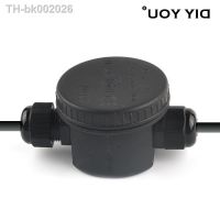 ❍ Outdoor Waterproof Junction Box Round 2 Way IP66 Electrical Cable Wire Connector 24A/450V With 3Pin Terminal 4mm-8mm Cable Range