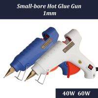 40W 60W EU AU US UK Plug Hot Melt Glue Gun 1mm Small-bore Pure Copper Nozzle with ON/OFF Power Switch 11mm Glue Sticks 2pcs 5pcs