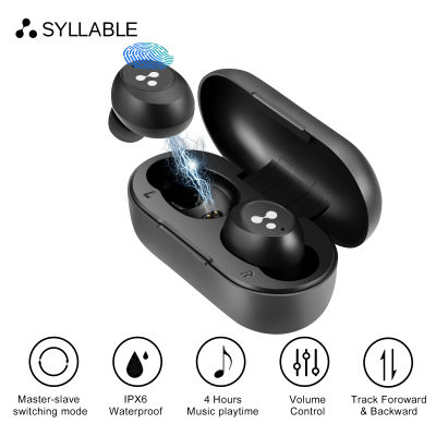 New SYLLABLE S103 TWS Earphone True Wireless Stereo Earbuds Master-Slave Switching Mode Headset Syllable S103 for Phone
