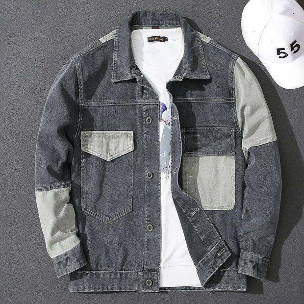 cod-and-autumn-new-gray-splicing-tooling-denim-jacket-mens-trendy-insert-casual-loose-large-size-all-match-men