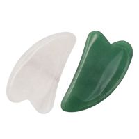 【LZ】♧♦  Jade pedra guasha placa para massageador facial e corporal spa acupuntura ferramentas frete grátis