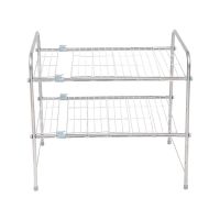 ?The Best!! ชั้นวางของใต้ซิงค์ปรับระยะ 2 ชั้น SR343 ชั้นวางของในครัว KITCHEN RACK STAINLESS 2TIER SR343