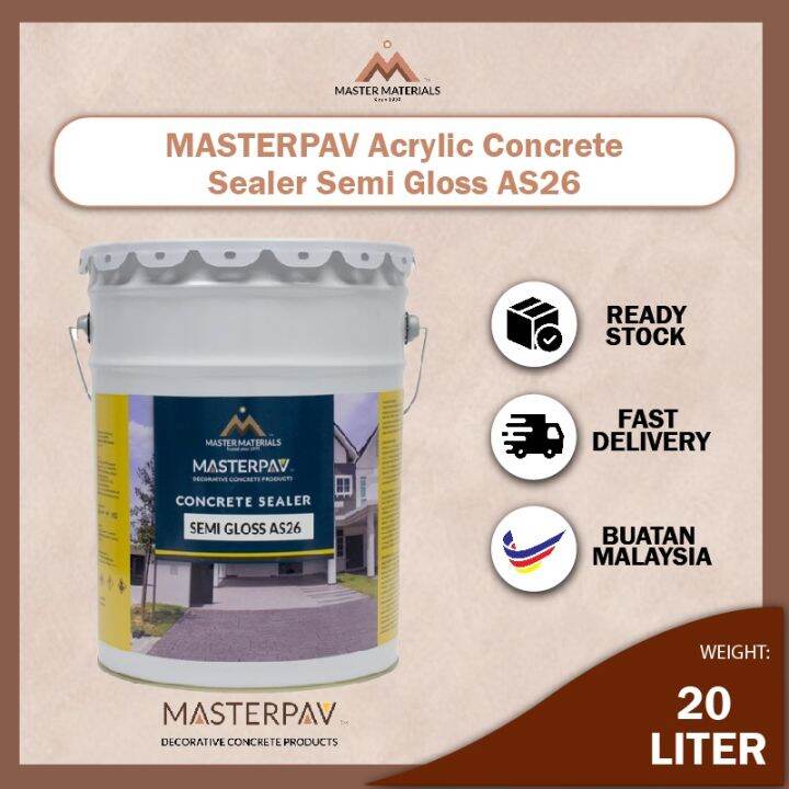 MASTERPAV AS26 Acrylic Sealer Semi Gloss/Concrete Sealer/Concrete