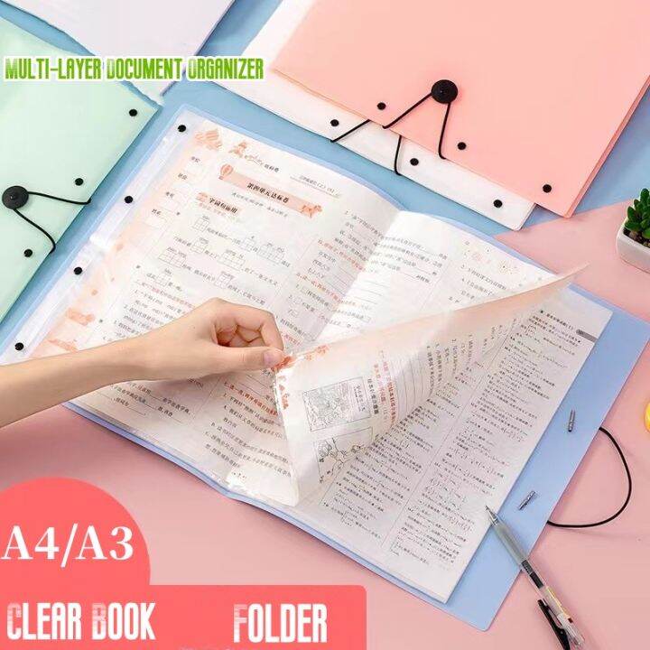 Clear Book Transparent File Folder Clear Book Stationery for Home