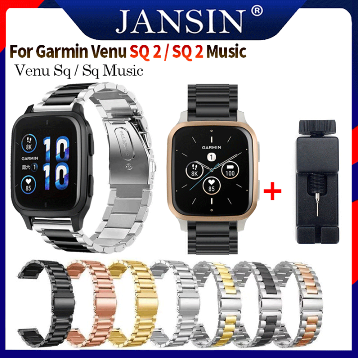 สาย-garmin-venu-sq-2-สมาร์ทวอทช์-สายรัดสแตนเลสของ-garmin-venu-sq-อุปกรณ์เสริมสมาร์ทวอทช์-sq-music