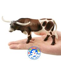 Munich Play - โมเดลสัตว์ Texas Longhorn วัว เขายาว แดงด่าง ขนาด 16.00 CM (จากหาดใหญ่)