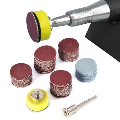 【LZ】✉  101 Pcs Set 1 Inch/25mm Sanding Discs Pad 100-3000 Grit Sandpapers with Sander Backing Pad for Drill Grinder Rotary Tools