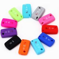 Silicone Car Key Case Cover Fob Flip Remote Protector Shell Skin Holder for Citroen C2 C3 C4 Picasso Xsara C5 C6 C8 X7 Berlingo