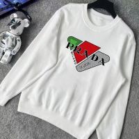 Fashion Brand New Prad a Sweatshirt Classic Letter Logo Printing Loose Plus Size Fashion Trend Joker Top