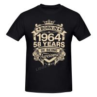 Born In 1964 58 Years For 58Th Birthday Gift T Shirts Short Sleeve T-Shirt Graphics Tshirt S Tee Tops