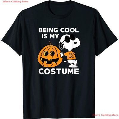 ธรรมดาคอกลมEdens Clothing Store 2021 Peanuts Snoopy Cool Halloween Costume T-Shirt เสื้อยืดผ้าฝ้าย