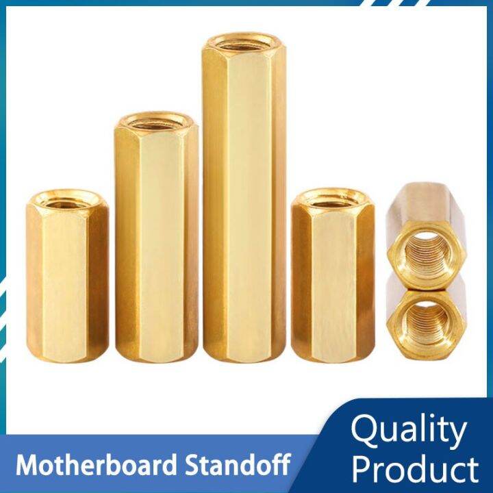 brass-hex-female-standoff-spacer-m3-motherboard-pillar-double-pass-hexagon-thread-pcb-motherboard-spacers-nut-hollow-column-nails-screws-fasteners