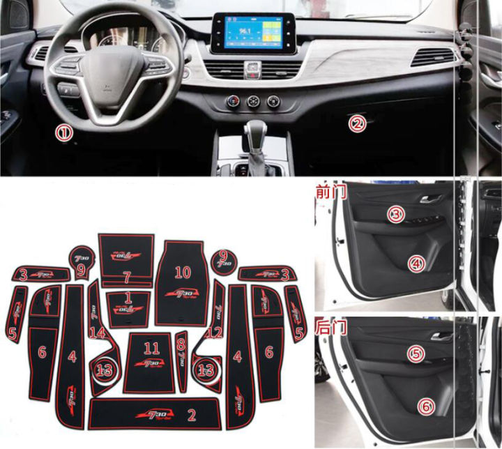 car-gate-slot-pad-ประตูรถ-groove-mat-cup-armrest-storage-pad-สำหรับ-wuling-cortez-baojun-730-2019-2020-2021