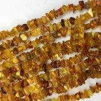 Veemake Russia Amber DIY Necklace Bracelets Earrings Natural Gemstone Crystal Nugget Chip Loose Beads For Jewelry Making 05778