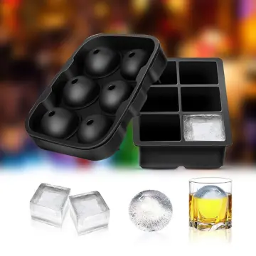 Ice Cube Trays Set of 2, Easy Release 15 Flexible Silicone Ice Cube Molds  with Removable Lid Reusable Freezer Ice Trays Stackable for Whiskey, Baby  Food, BPA Free (BAMBOO GREEN) 