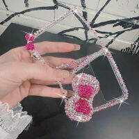 Newhtbling rhinestone โบว์กรณีศัพท์สำหรับ S amsung g alaxy Z พลิก3โซ่มุกล้าง Z พลิก4 1 2 Cove จัดส่งฟรี