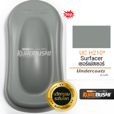 สีสเปรย์ ซามูไร SAMURAI  รองพื้นเทากลบรอย สีปรับพื้น รองพื้นเทา Surfacer เซอร์เฟสเซอร์  UCH210* ขนาด 400 ml.