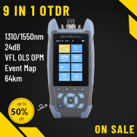 Pro Mini OTDR Active Fibe ไฟเบอร์ออปติก Reflectometer 980rev พร้อม VFL OLS OPM แผนที่เหตุการณ์24dB สำหรับ64Km ไฟเบอร์สาย Ethernet Tester