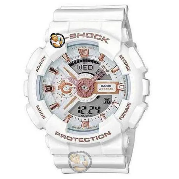 G shock ga 110 white rose gold Clearance