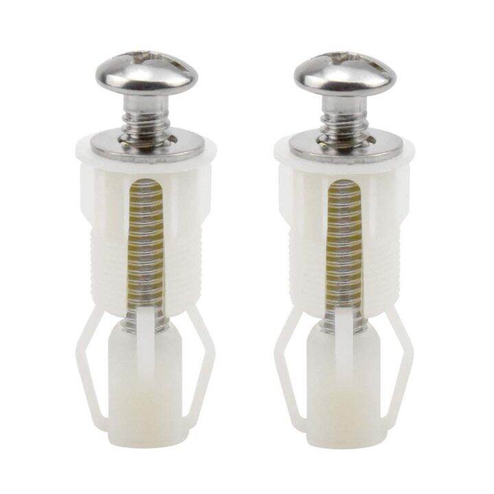 Pan Toilet Seat Screws Top WC White Blind Fitting Fix Kits Metal Washer