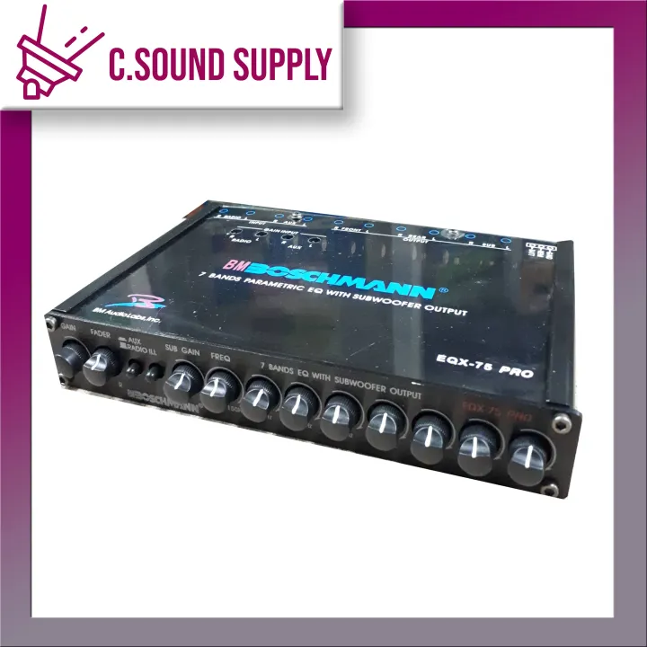 Boschmann (EQX75PRO) 7 Band Professional Parametric Graphic Equalizer