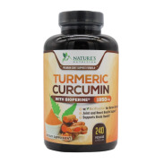 Nature s Nutrition Turmeric Curcumin with BioPerine 95% 1950mg 240 Viên