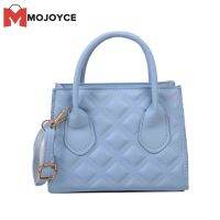 MOJOYCE Women Lattice Embossing Shoulder Bags Vintage Solid Color Leather Messenger Bags