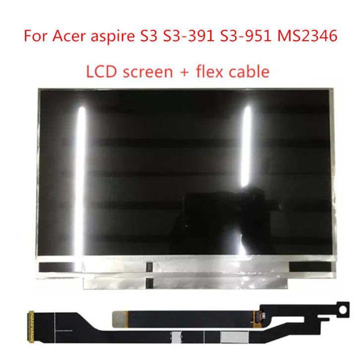 ของแท้13-3-หน้าจอ-lcd-dispaly-สำหรับ-acer-aspire-s3-s3-391-s3-951-s3-371-ms2346-b133xw03-v3-b133xtf01