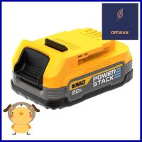 แบตเตอรี่ DEWALT POWERSTACK 18 โวลต์ (สูงสุดถึง 20 โวลต์) 1.7 แอมป์BATTERY DEWALT POWERSTACK 18V (20V MAX) **คุ้มที่สุดแล้วจ้า**