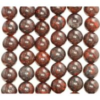 1 Strand Natural Iron Red Jasper Beads 6mm 8mm 10mm Round Stone 15.5 “ Long Gemstones for Bracelets Jewelry Making jewel