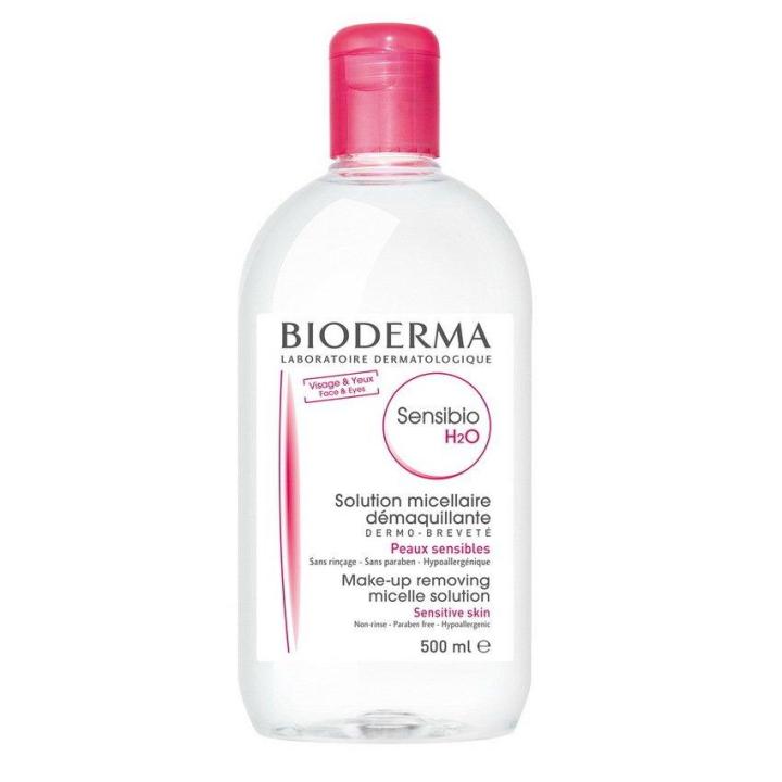 Bioderma Sensibio H2O ผลิตภัณฑ์เช็ดเครื่องสำอาง สำหรับผิวแพ้ง่าย 500ml