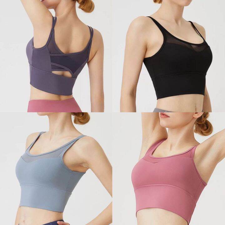 mysport-ส่งไวจากไทย-yoga-601-sport-bra-สปอร์ตบรา-ใส่เที่ยว-ออกกำลังกาย-ใส่กระชับ-มีฟองน้ำ-งานสวยผ้าดีมาก