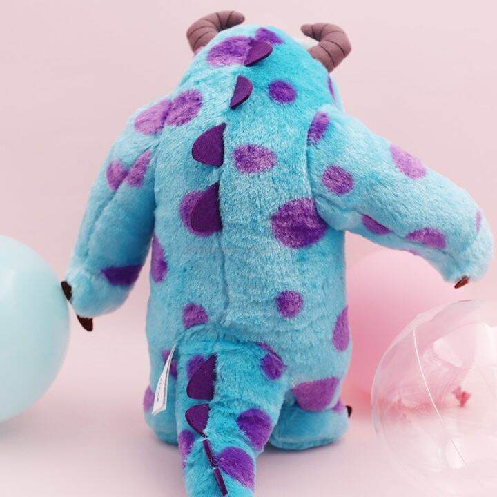 sulley-ตุ๊กตาสัตว์ยัดนุ่นรูปมอนสเตอร์ขนาด23-32ซม-ของเล่นตุ๊กตาผ้าน่ารักน่ารักหมอนอิงของขวัญสำหรับแฟนสาววันเกิด