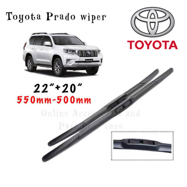 CPO.Ph TOYOTA PRADO WIPER (Size 26"+20") )(Size 22"+20") (6PCS FOR
