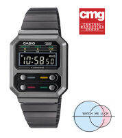 แท้แน่นอน 100% ออกใหม่ล่าสุด กับ Casio A100-WEGG-9A อุปกรณ์ครบทุกอย่างพร้อมใบรับประกัน CMG ประหนึ่งซื้อจากห้าง