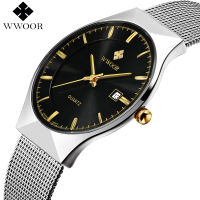 VIP WWOOR-8016 Ultra thin Fashion Male Wristwatch Top Brand Luxury Business Watches Waterproof Scratch-resistant Men Watch