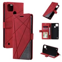 Realme C25y C21 Y Leather Flip Case Business Wallet Phone Holder Skin for OPPO Realme C21y Case Reami C 25 21 25y 21y Book Cover