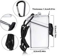 、‘】【； Waterproof ID Card Badge Holder Case Sports Case With Lanyard And Keychain Surfing Accessories