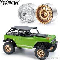 ☃┋ hrgrgrgregre YEAHRUN-CNC Metal Roda Hub Beadlock Jantes Acessórios para 1/24 SCX24 Deadbolt Gladiador 4WD 1 TRX4M 1.0 4pcs