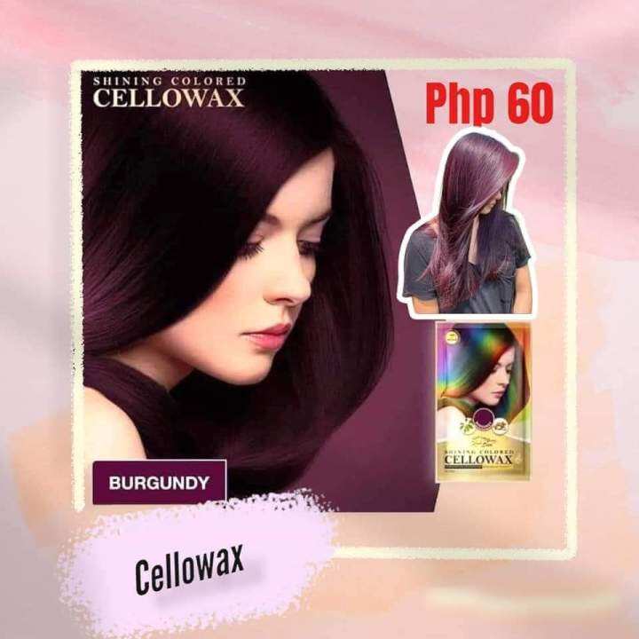 LEGIT BURGUNDY CELLOWAX WASHABLE TEMPORARY SEMI PERMANENT HAIR COLOR