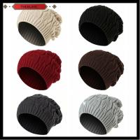 THEBLANC Unisex Oversized Twist Design Warm Knitted Hat Skull Caps Slouch Beanie Cap Skateboard Hat