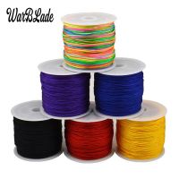 【CW】 45m 0.8MM Cotton Cord Thread Plastic String Rope Bead Braided Necklace Jewelry Making