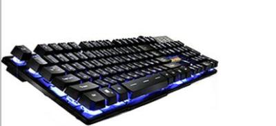 ZIENSTAR Russian USB Wired Gaming Keyboard with Three Colors Backlit Similar Mechanical Feeling