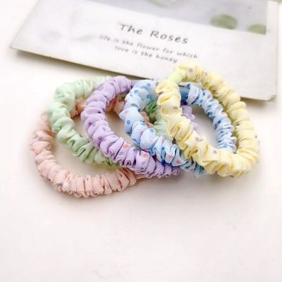 [COD] new wave point hair students cute tie rubber band ring girl intestinal head can be leather case