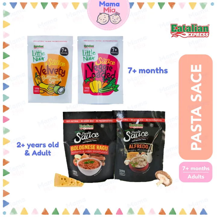 EATALIAN EXPRESS Baby Pasta Sauce 7+ Months Halal Lazada