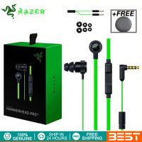 หูฟังแบบมีสายสำหรับ Razer Hammerhead Pro V2,หูฟัง In-Ear พร้อมชุดหูฟังไมโครโฟนหูฟังสำหรับเล่นเกมหูฟังแบบมีสายคุณภาพสูง