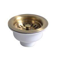 【YF】◘  Talea 114MM Downcomer Plating Strainer PVD Accessories Drainer With Stopper XK223C035