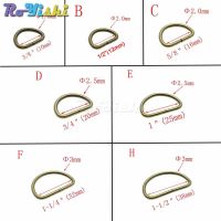 10pcspack Non-Welded Nickel Plated D Ring Semi Ring Ribbon Clasp Knapsack Belt Buckle
